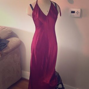 Red  evening cocktail dress